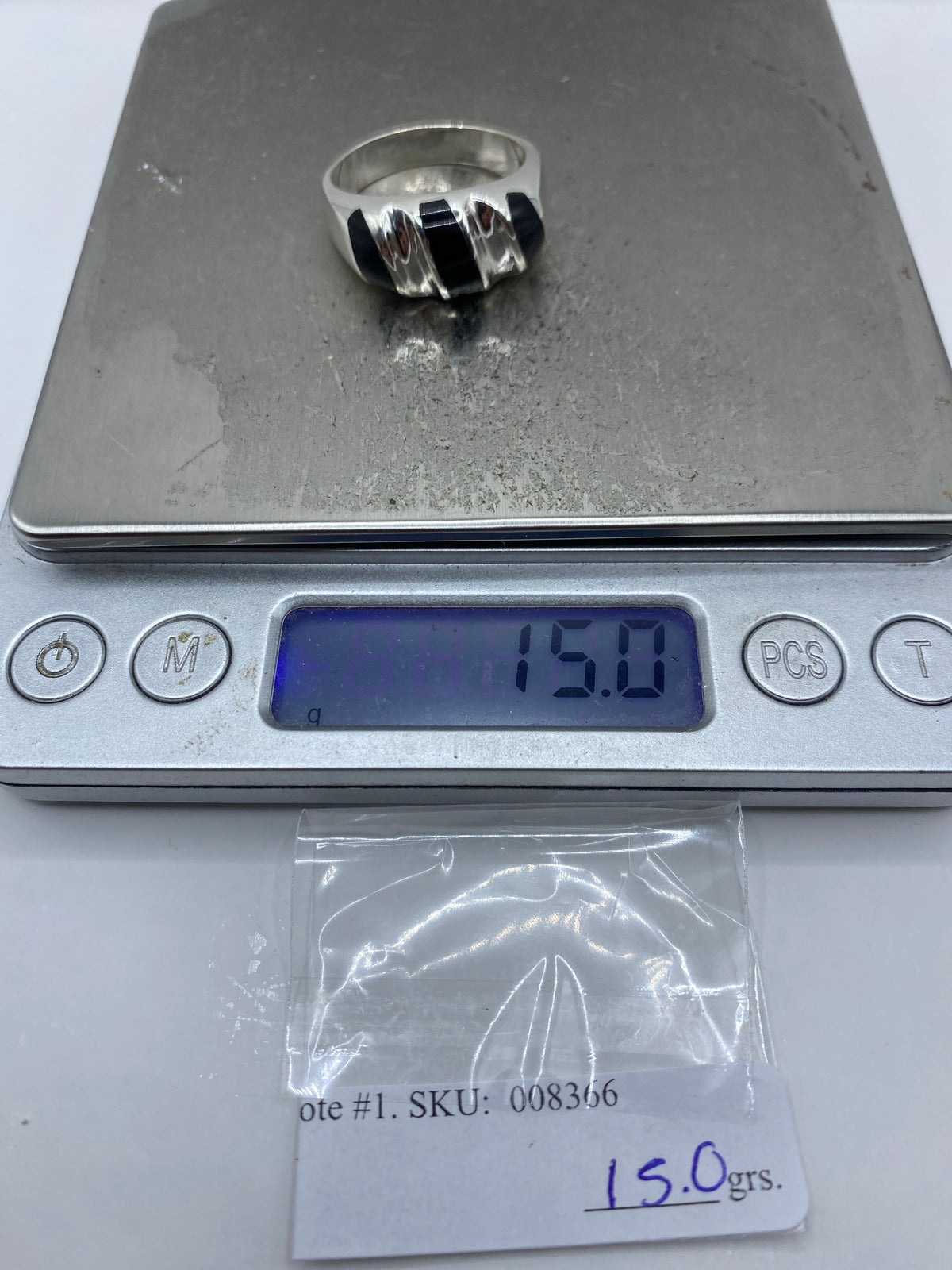 Anillo de Plata con Ónix Negro — Taxco 925 — foto 7