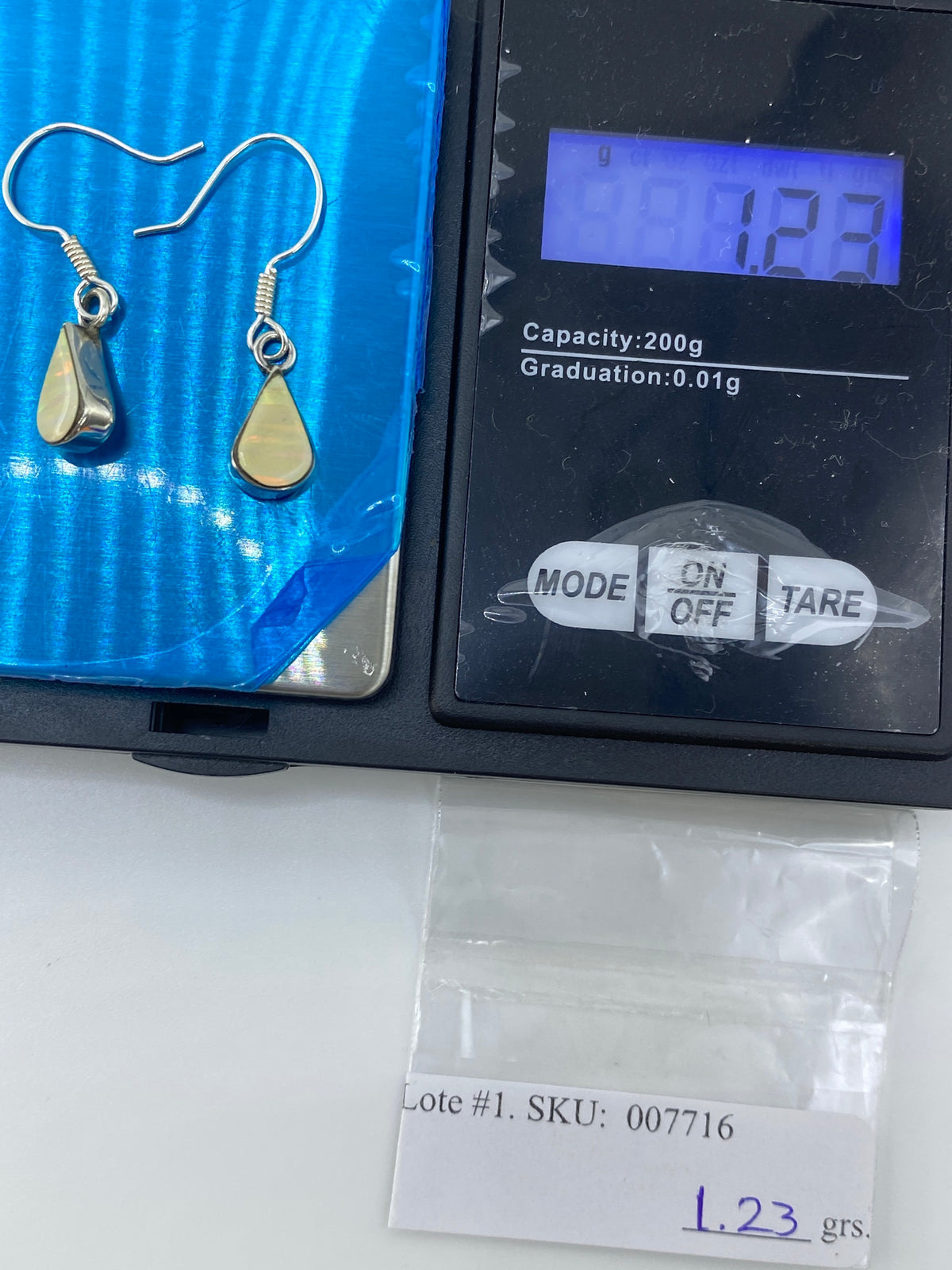 Aretes de Plata Ópalo de Fuego — Taxco 950 — foto 6