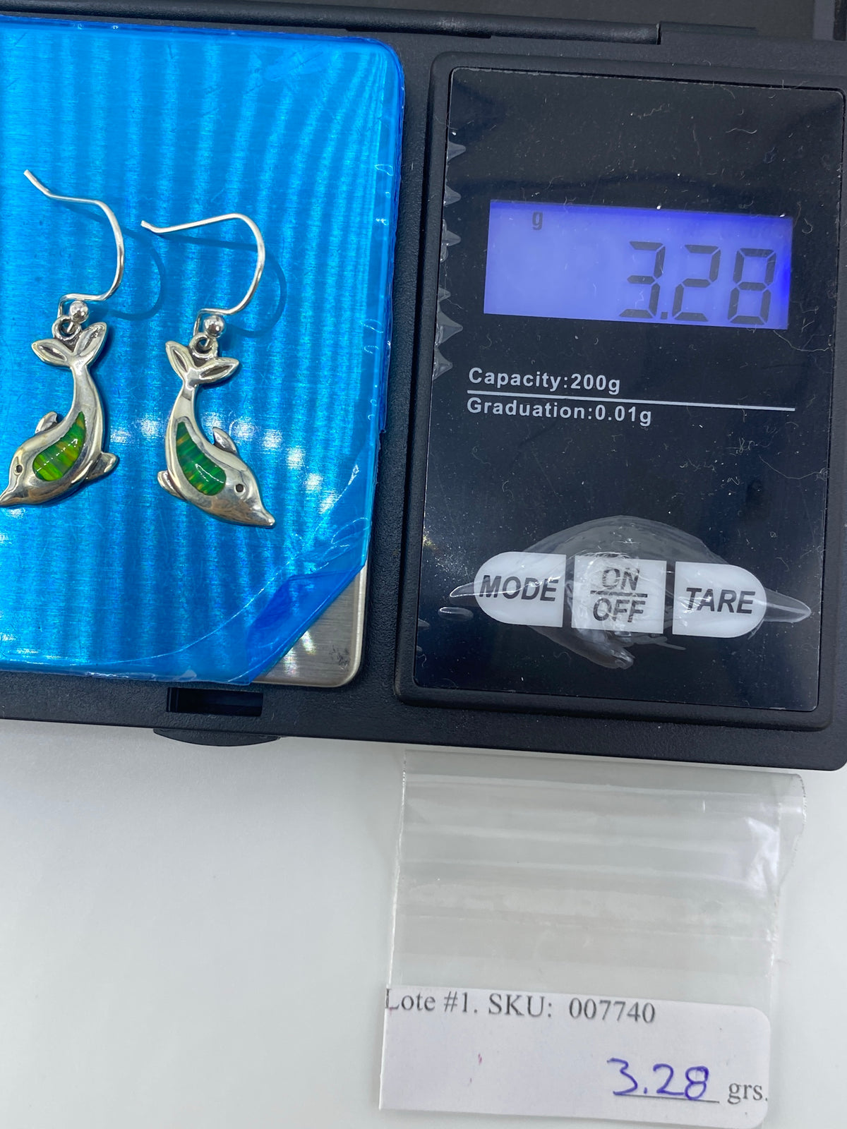 Aretes de Plata Ópalo de Fuego Verde — Taxco 950 — foto 6