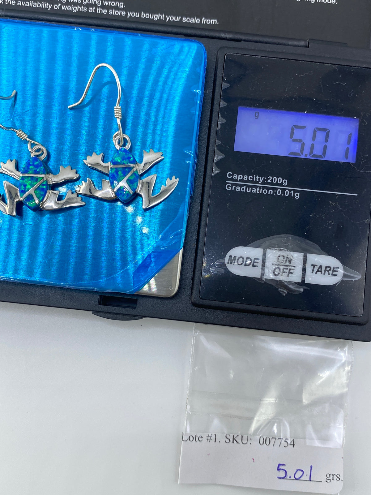 Aretes de Plata con Ópalo de Fuego Verde — Taxco 925 — foto 6
