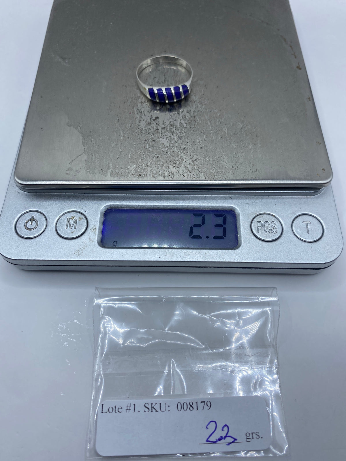 Anillo de Plata con Lapislázuli Azul — Taxco 925 — foto 7