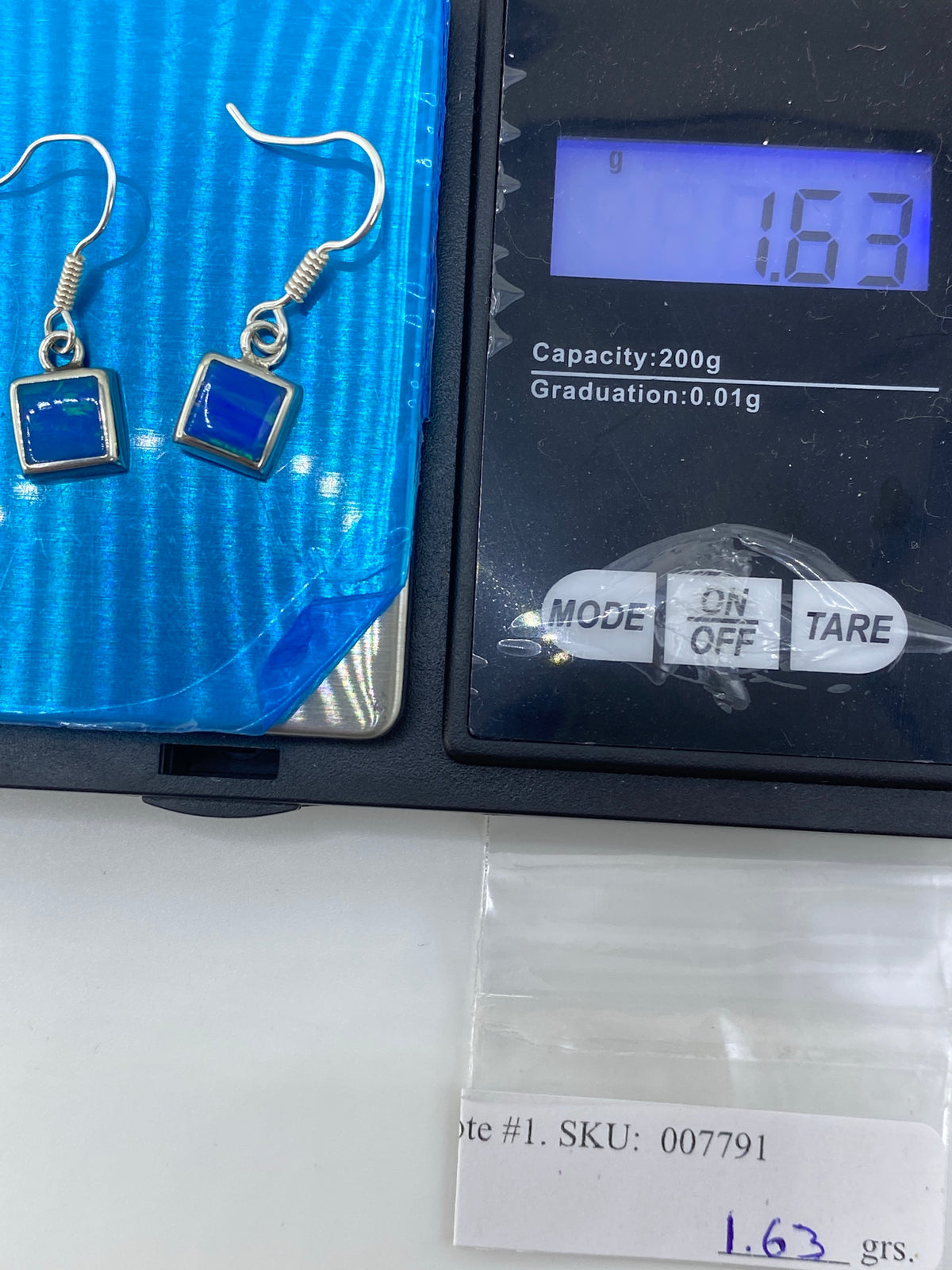 Aretes Plata Ópalo de Fuego Verde — Taxco 950 — foto 6