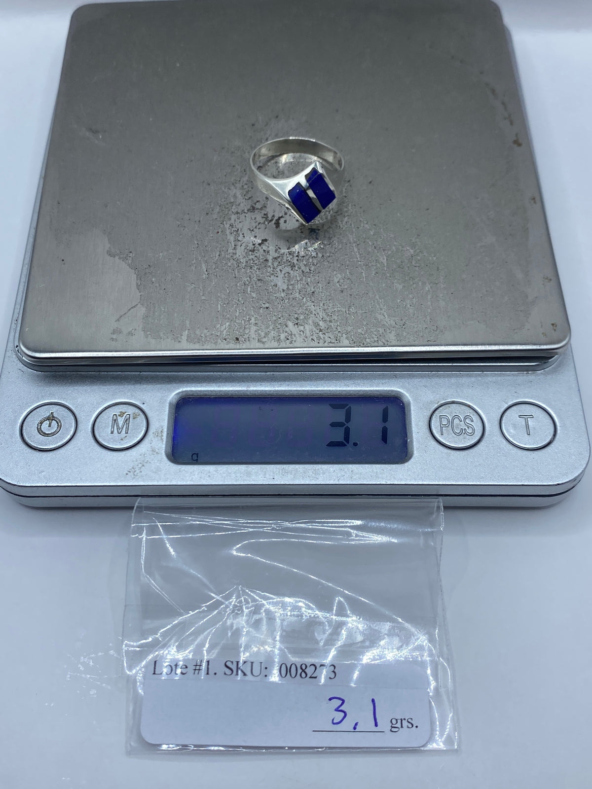 Anillo de Plata con Lapislázuli Azul — Taxco 925 — foto 7