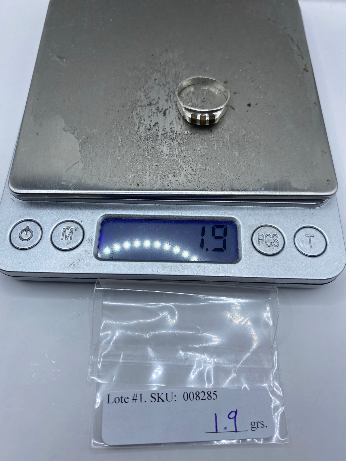 Anillo de Plata con Ojo de Tigre Café — Taxco 925 — foto 7