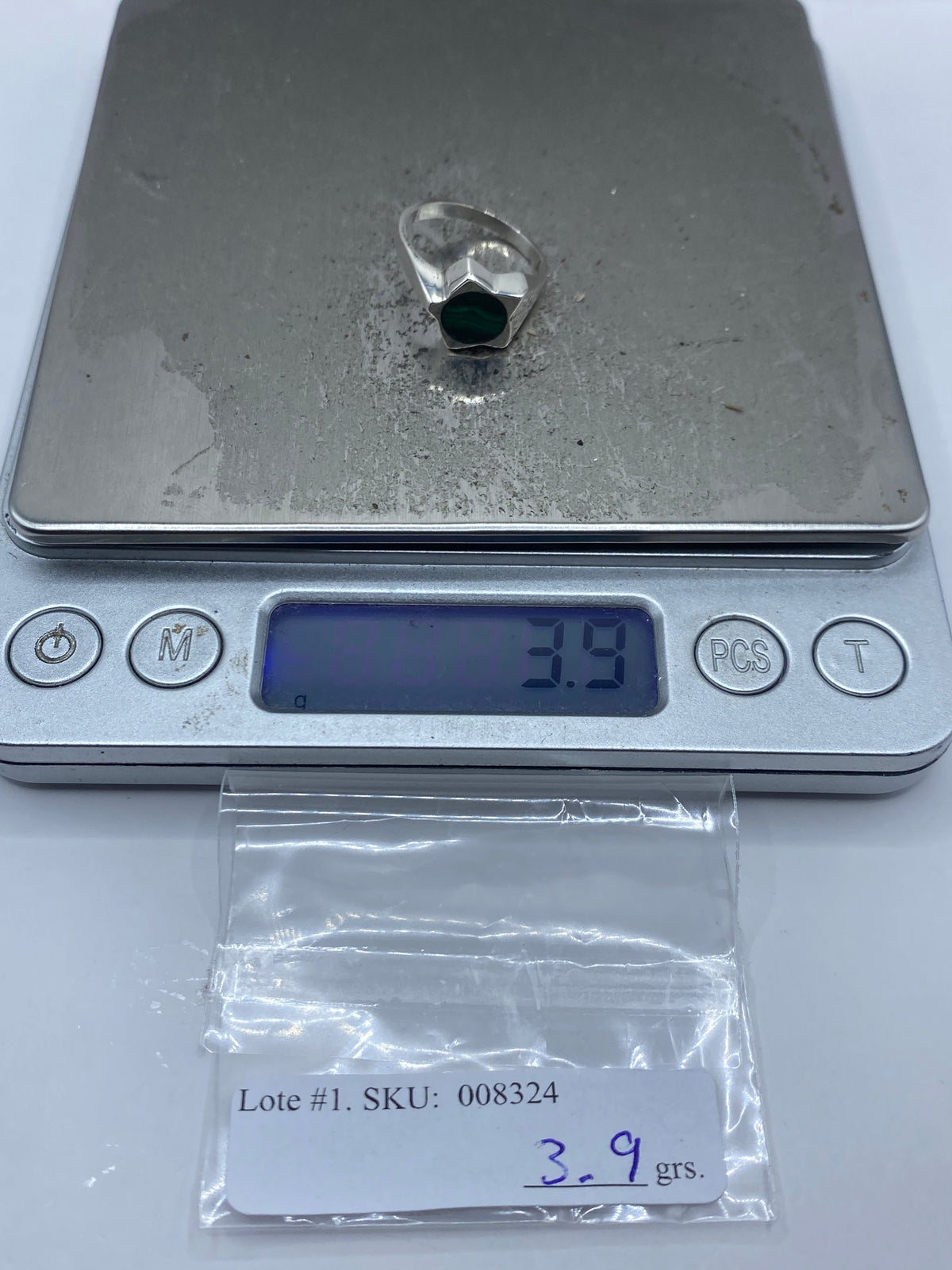 Anillo de Plata Estrella con Malaquita Verde — Taxco 925 — foto 7