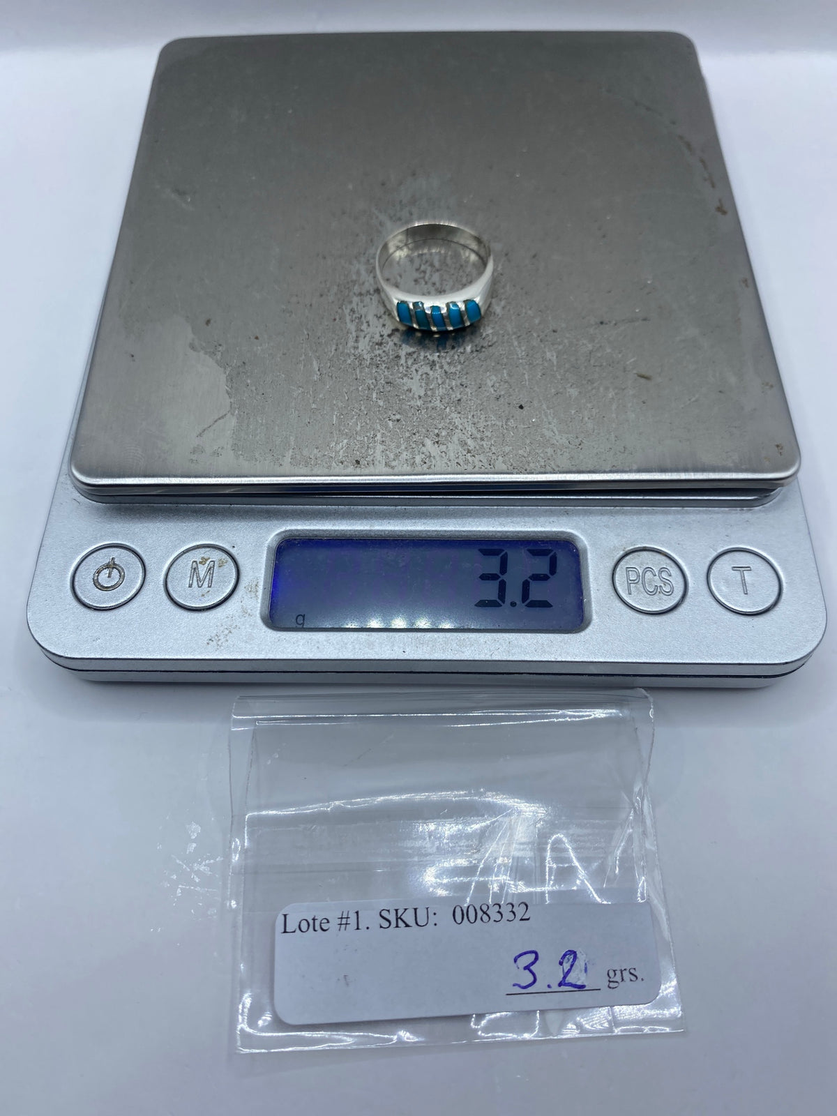 Anillo Plata Turquesa Azul — Minimalista 925 — foto 7
