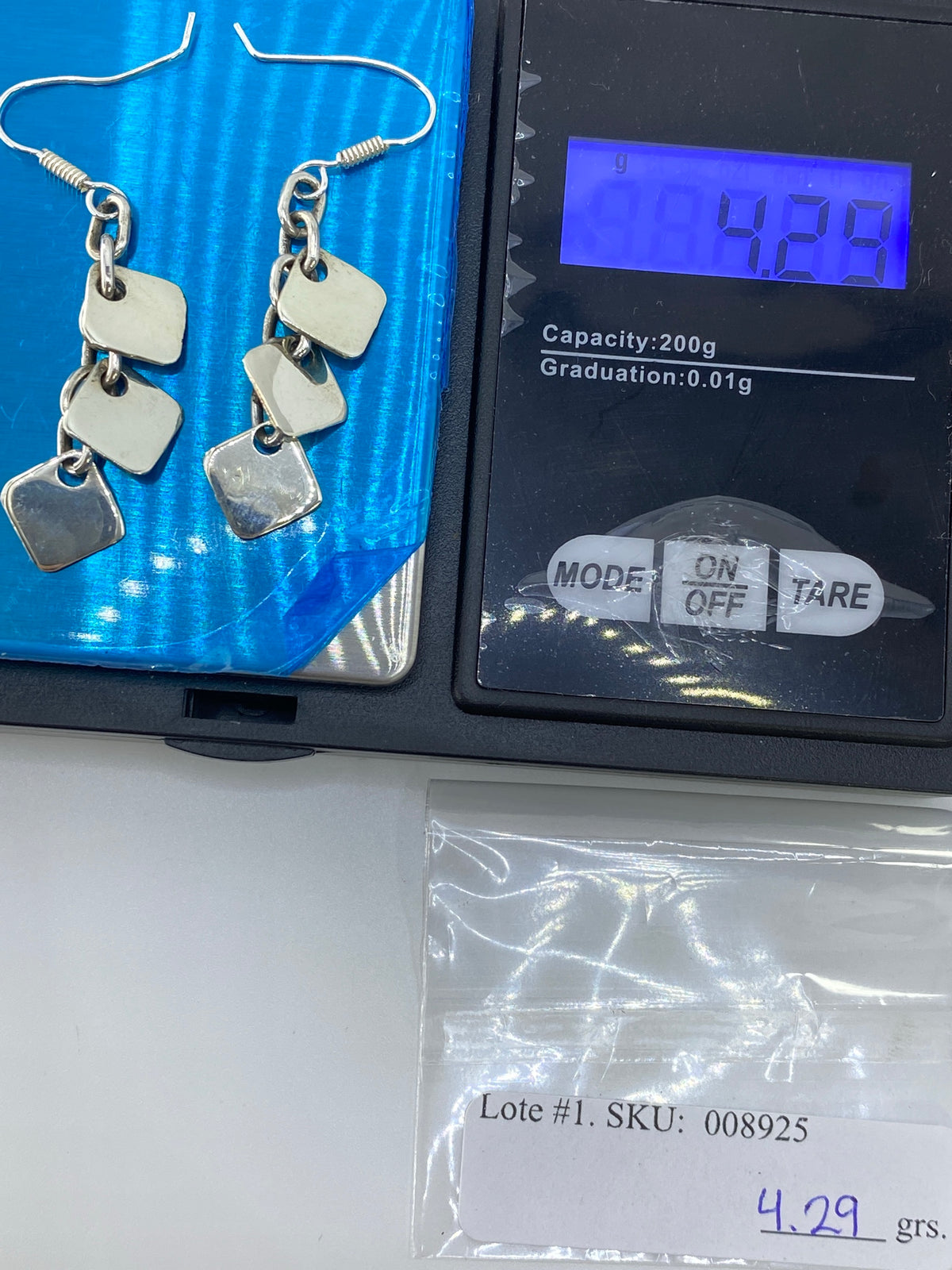 Aretes de Plata Calado Geométrico en Cascada — Taxco 925 — foto 6