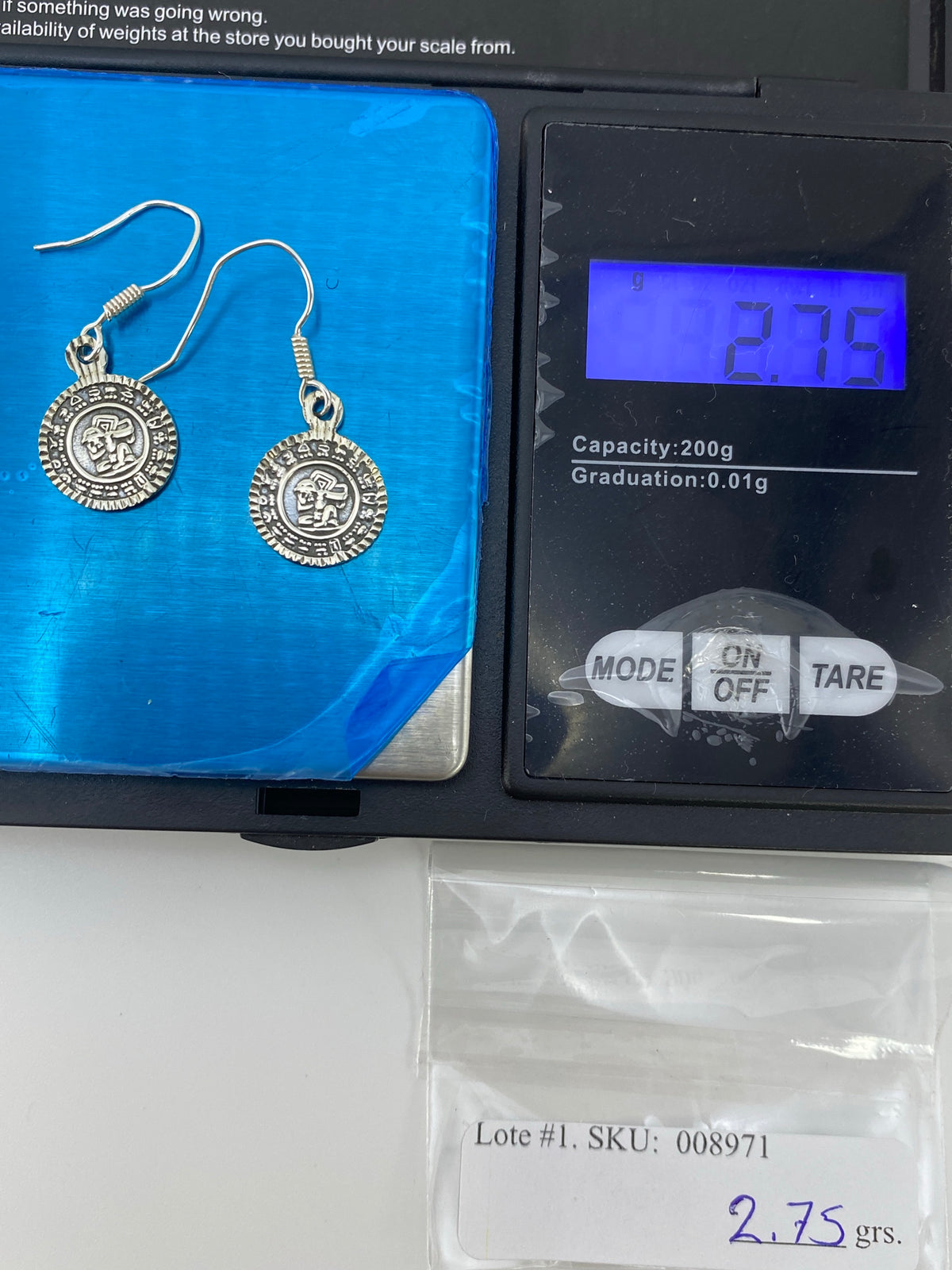 Aretes de Plata Repujado Prehispánico — Taxco 925 — foto 6
