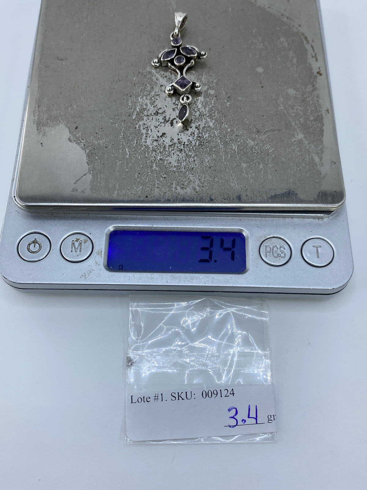 Dije de Plata con Circonia Morada — Taxco 925 — foto 6