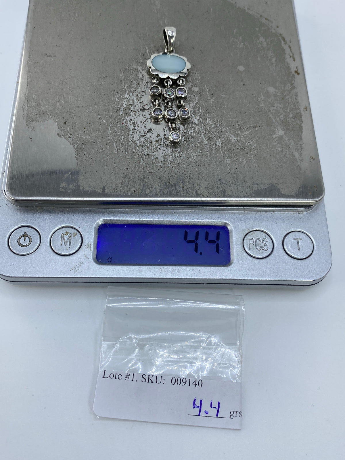 Dije de Plata Perla Blanca con Circonias — Taxco 925 — foto 6