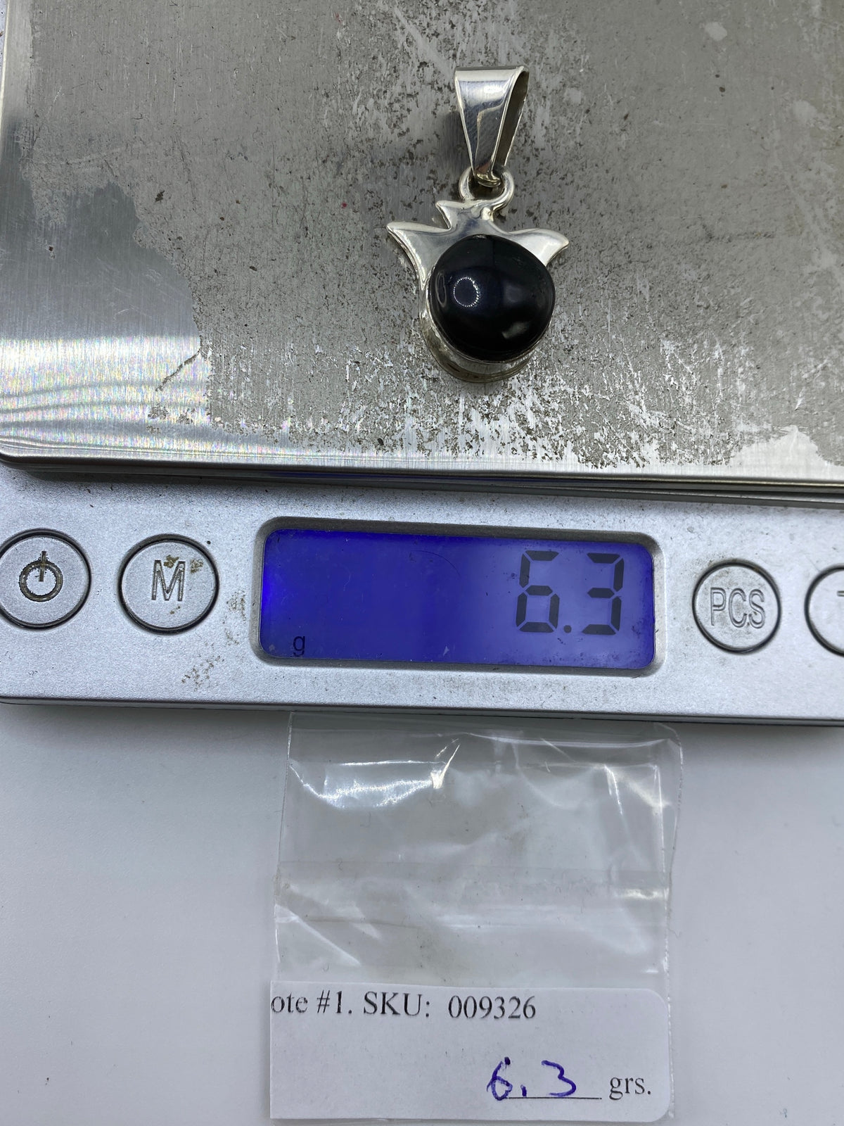 Dije de Plata con Piedra Negra — Taxco 925 — foto 6