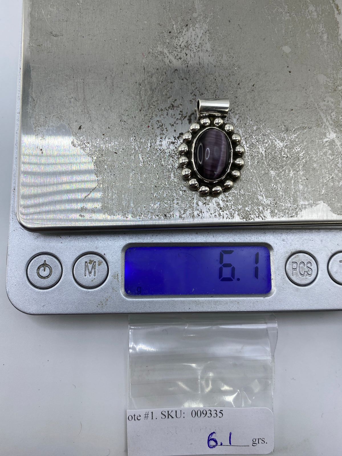 Dije de Plata Ojo de Gato Morada — Taxco 925 — foto 6