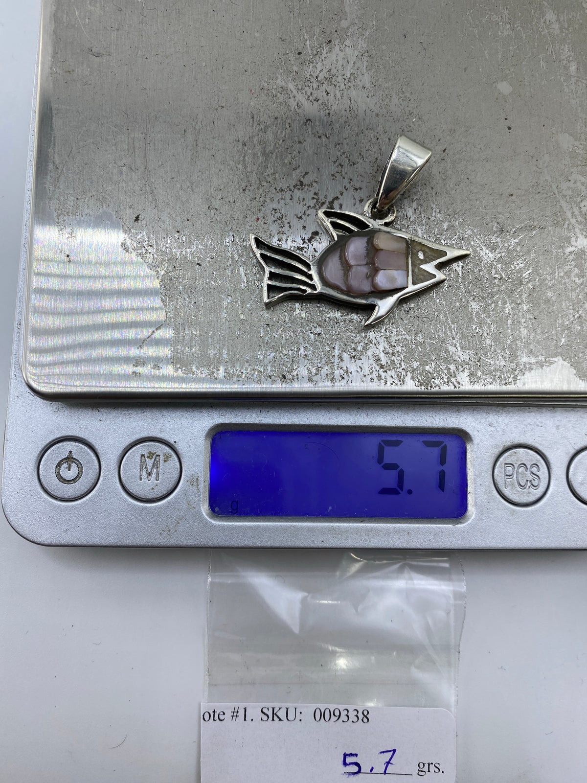 Dije Pez de Plata 950 con Piedra Rosa — Taxco — foto 6