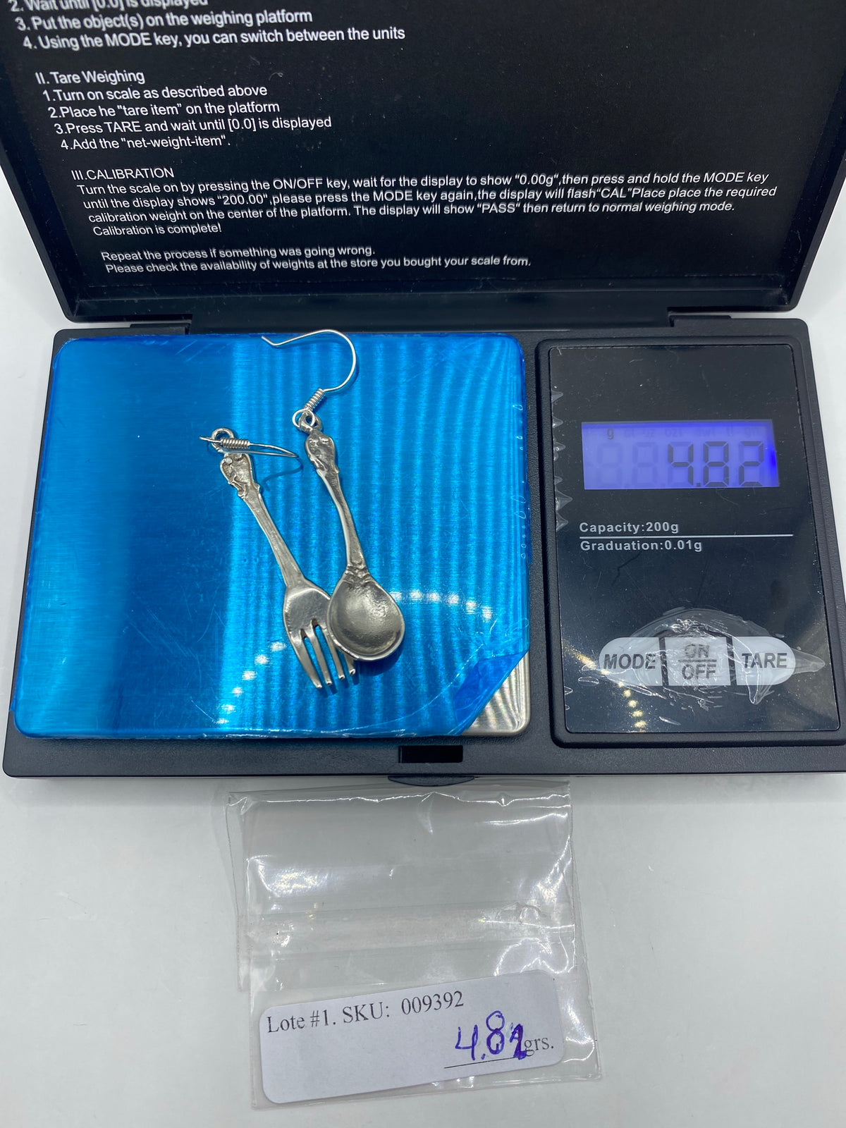 Aretes Tenedor y Cuchara de Plata 925 — Minimalista Taxco — foto 6