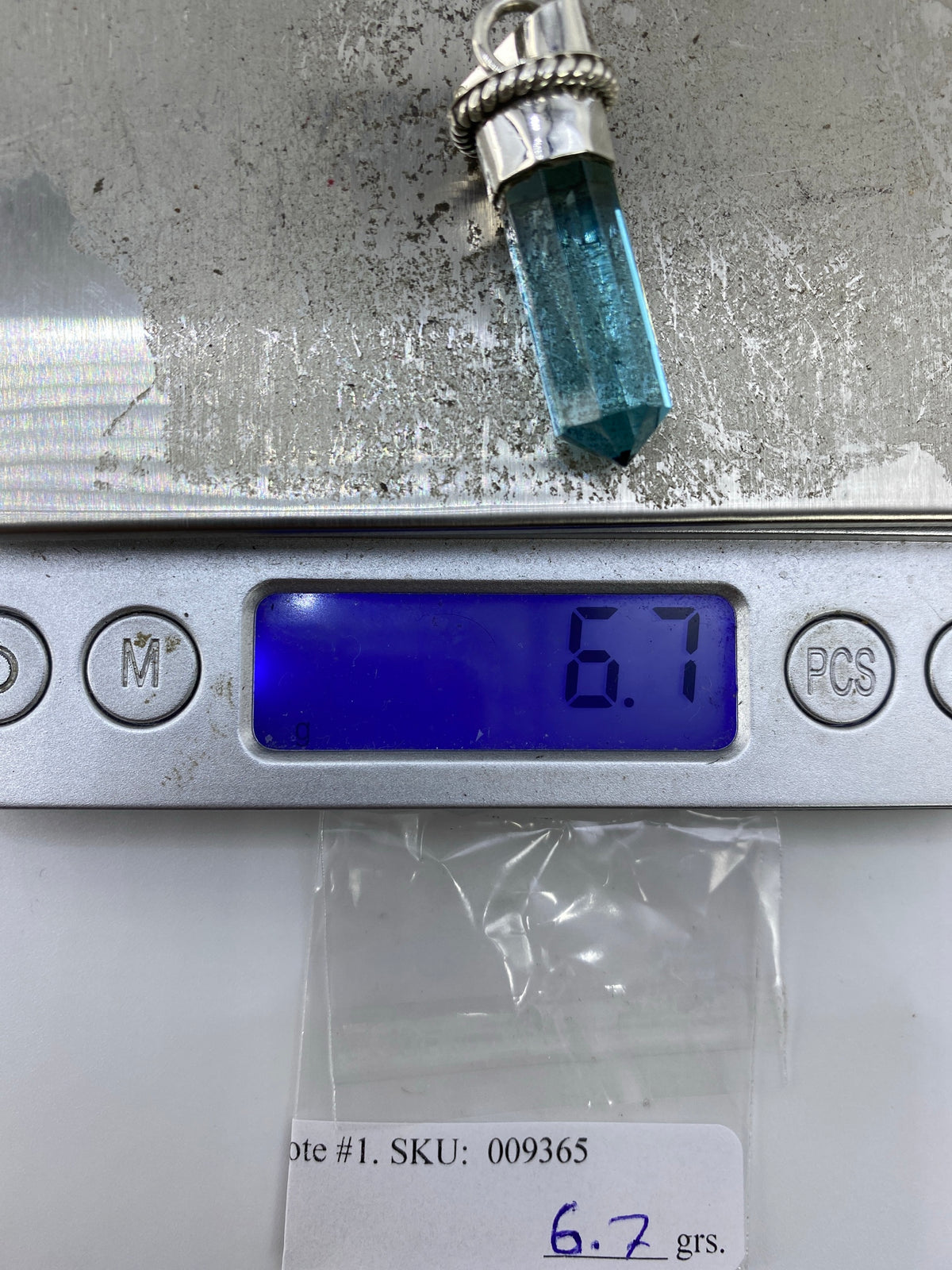 Dije de Plata con Cuarzo Azul — Taxco 925 — foto 6