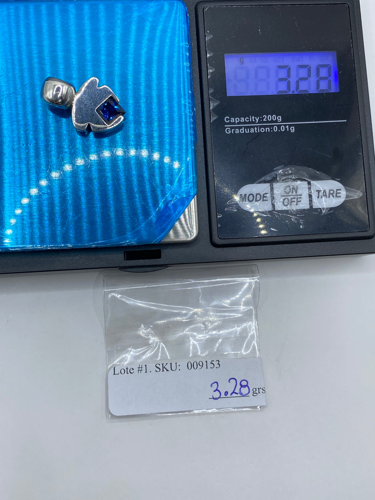 Dije de Plata Circonia Azul — Taxco 925 — foto 6