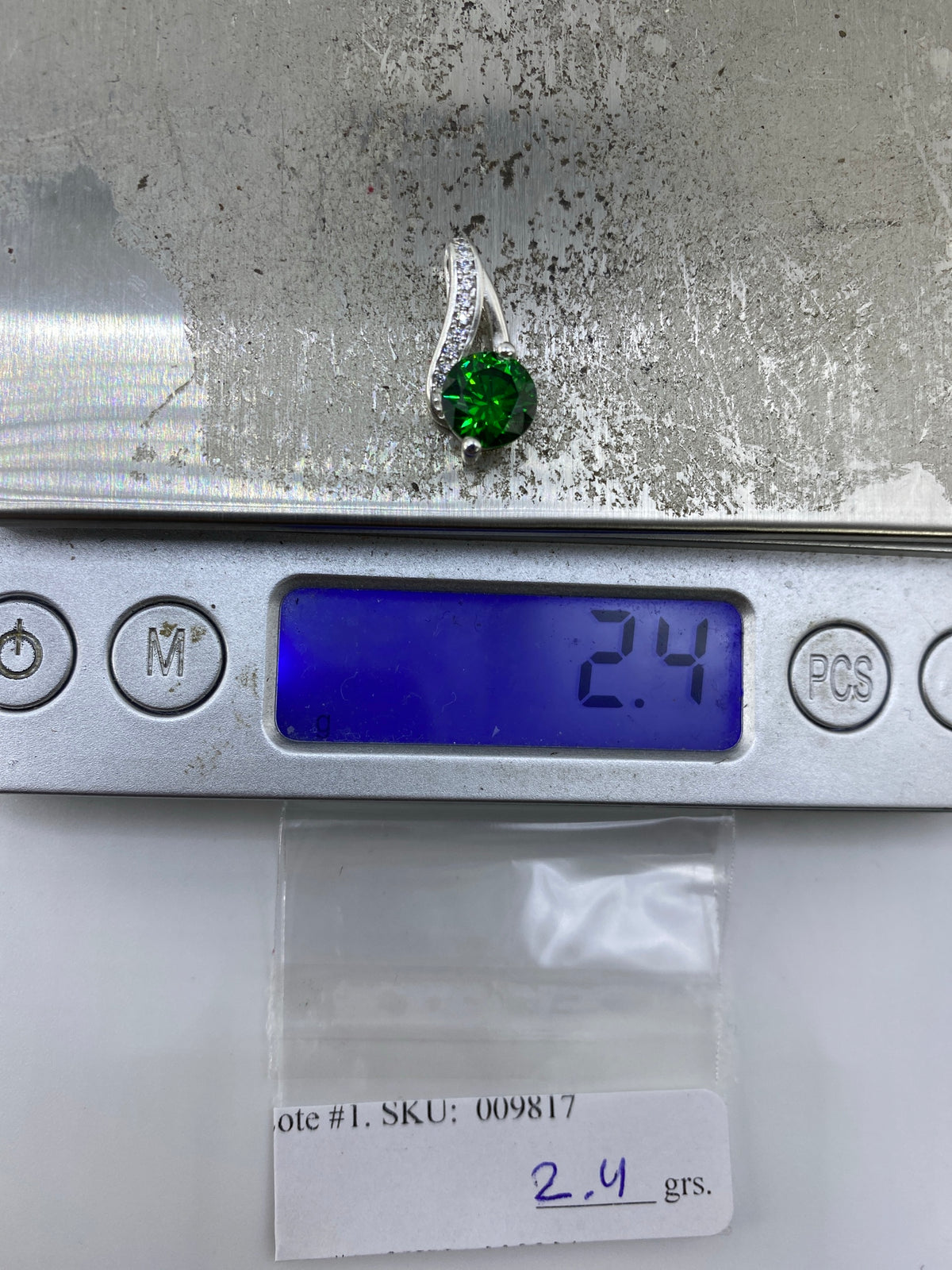 Dije de Plata con Circonia Verde — Taxco 925 — foto 6