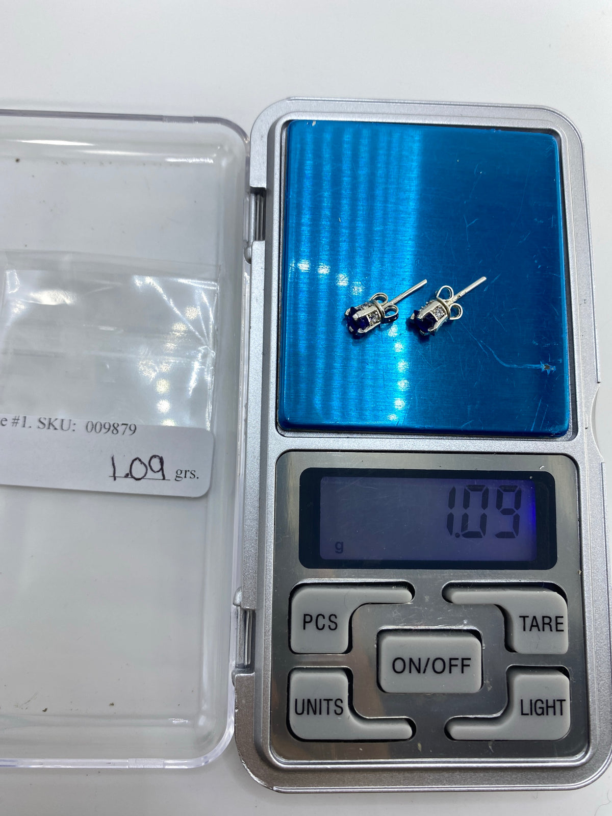Aretes de Plata Circonia Azul + Micro-Circonia — Taxco 925 — foto 6