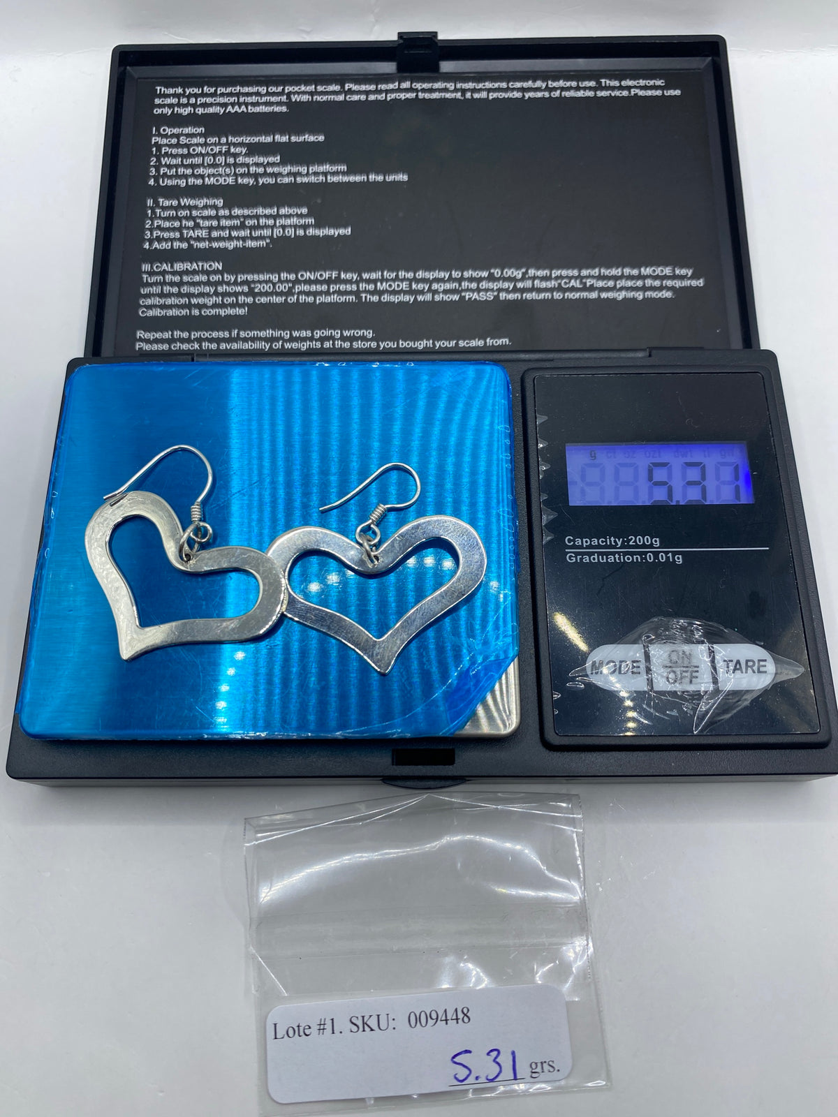 Aretes Corazón de Plata Calada — Taxco 925 — foto 6