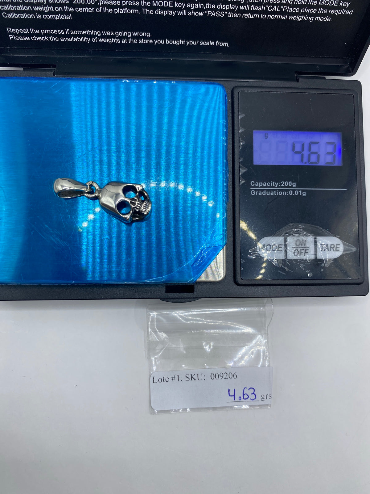 Dije Calavera de Plata 925 — Taxco Fundición — foto 6