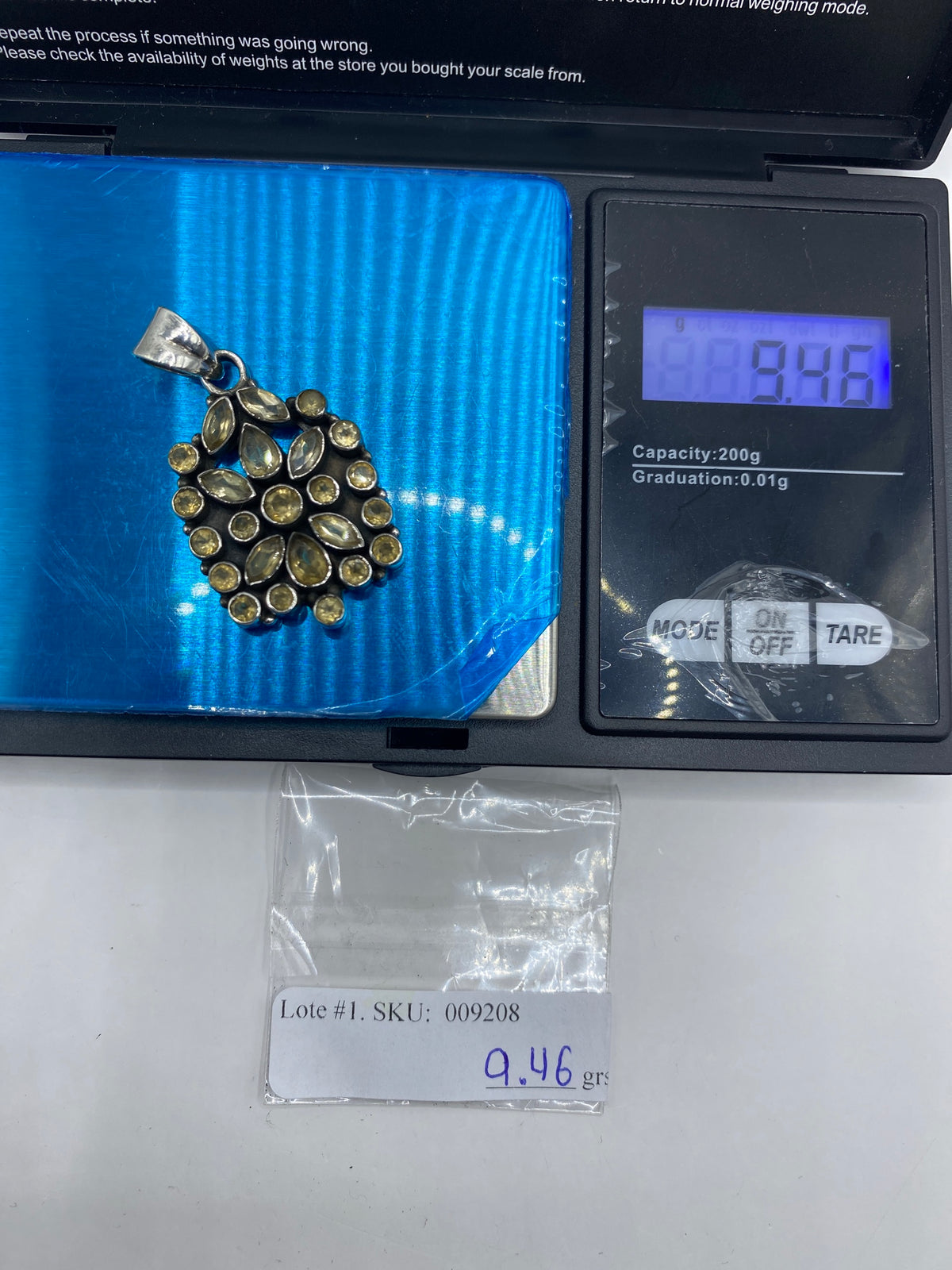 Dije de Plata Circonia Champaña — Taxco 925 — foto 6
