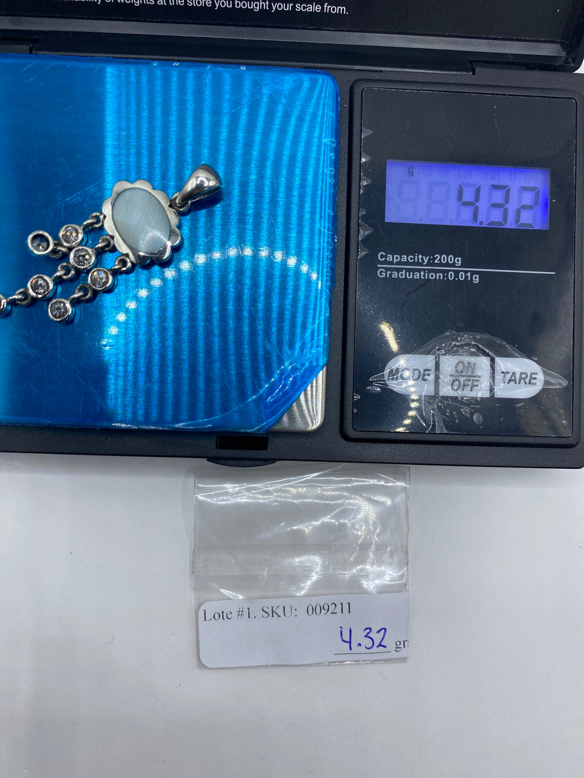 Dije Cascada de Plata con Circonia Blanca — Taxco 925 — foto 6