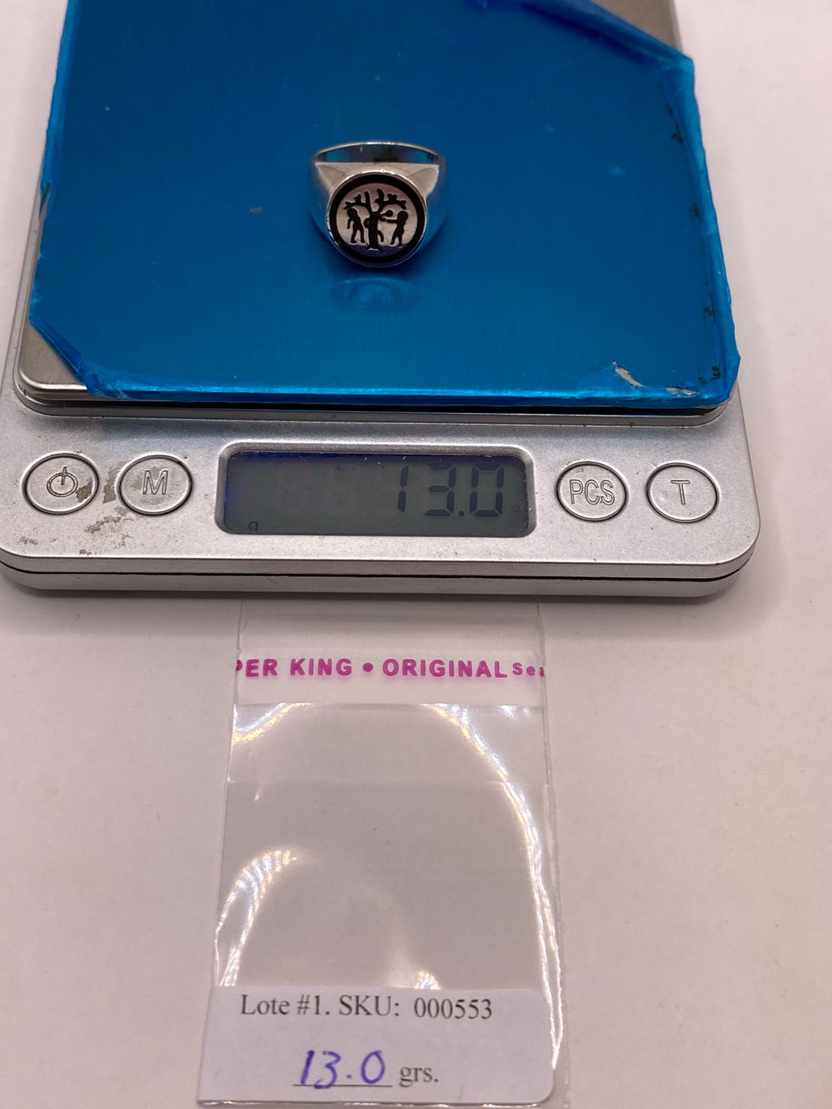 Anillo Árbol de la Vida en Plata .925 con Figuras Humanas, peso en gramos (báscula)