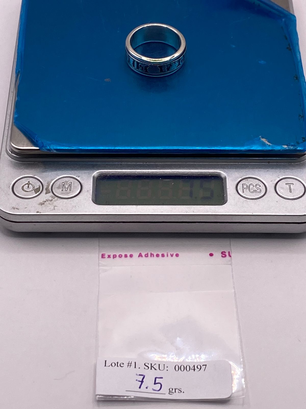 Anillo Spinner Símbolos de la Suerte en Plata .925, peso en gramos (báscula)