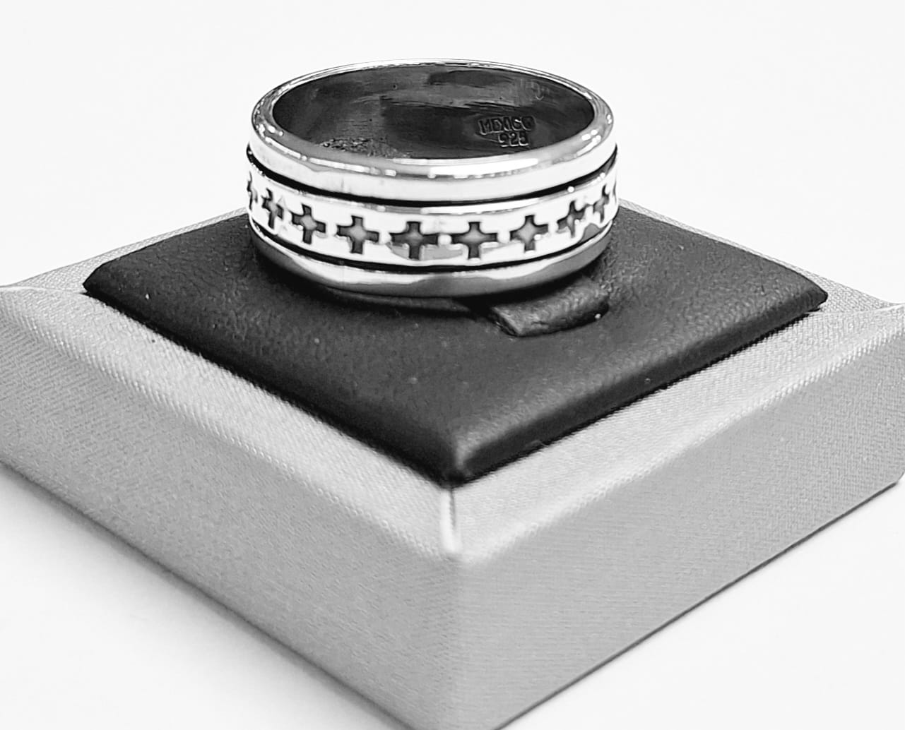 Anillo Anti Ansiedad en Plata Ley 925, sello de autenticidad Plata Ley .925