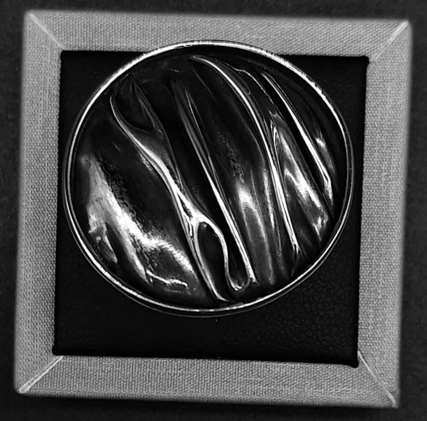 Anillo Plata Ley 925 , Corrugado, sello de autenticidad Plata Ley .925