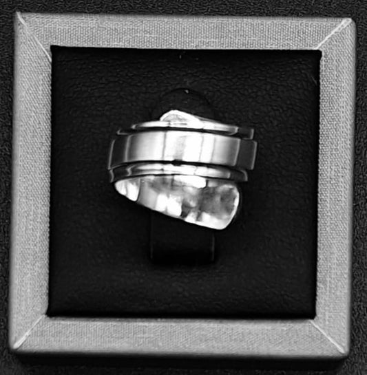 Anillo Plata Ley 925, vista frontal