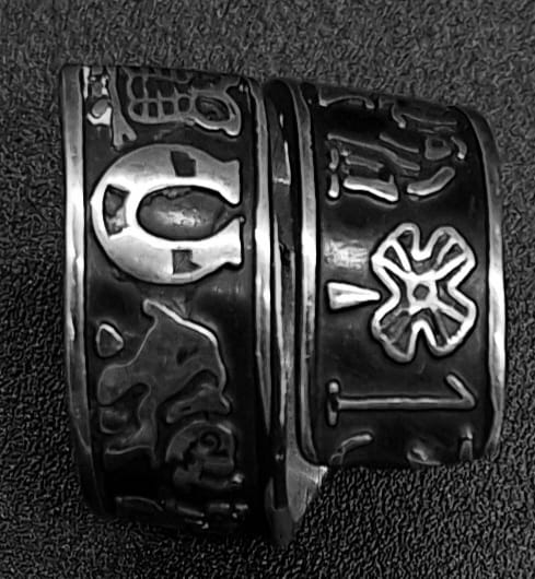 Anillo Plata Ley 925, de la Suerte, sello de autenticidad Plata Ley .925