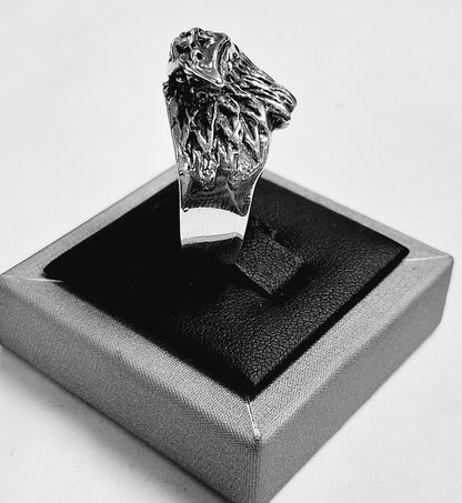 Anillo Aguila en Plata Ley 925, sello de autenticidad Plata Ley .925