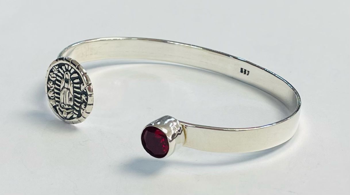 Brazalete en Plata Ley 925, vista frontal