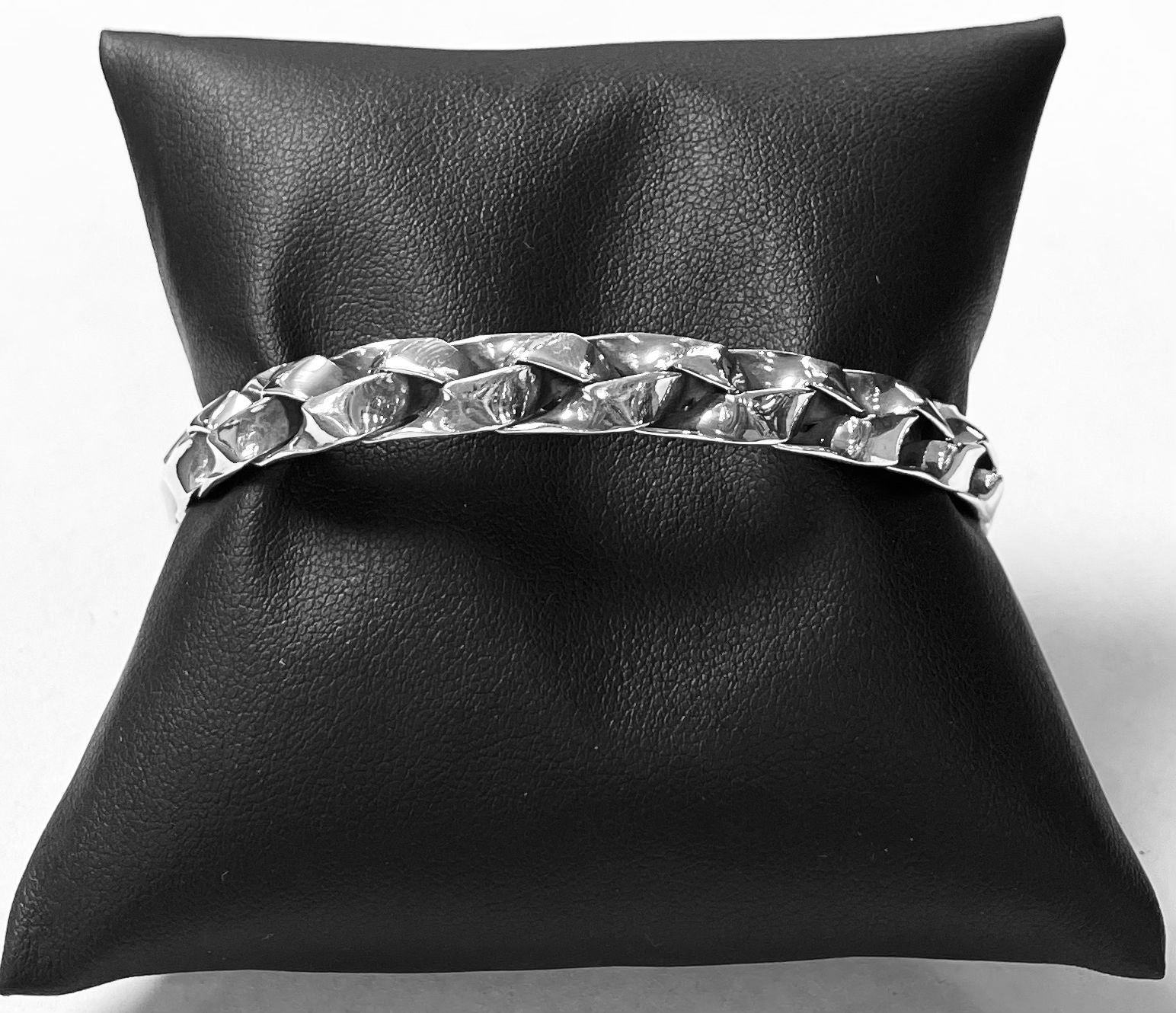 Brazalete en Plata Ley 925, vista frontal