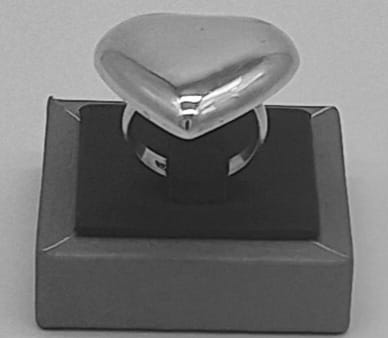 Anillo Plata Ley 925, vista frontal