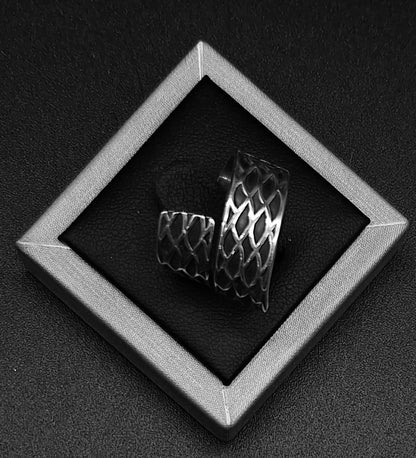 Anillo Plata Ley 925, vista frontal