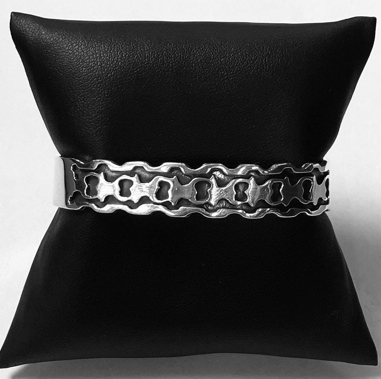 Brazalete en Plata Ley 925, vista frontal
