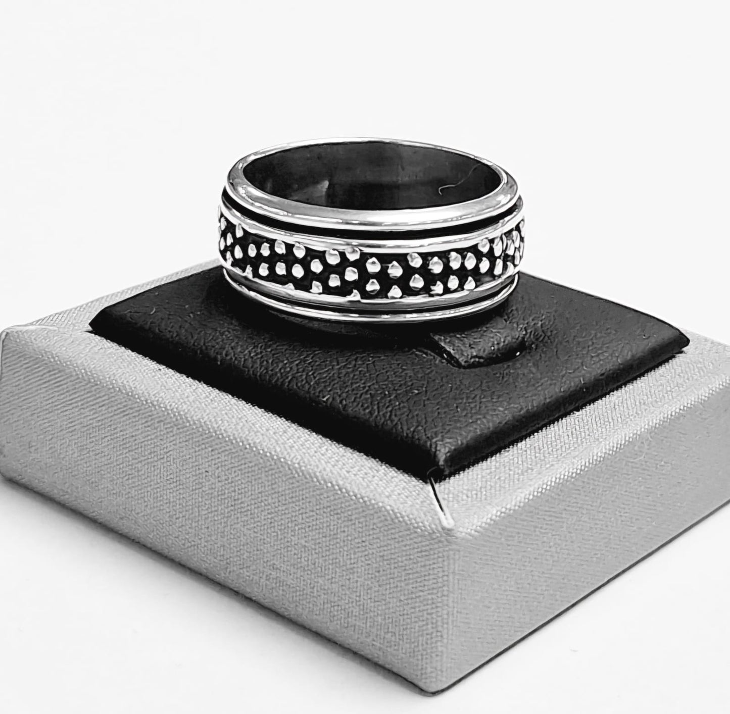 Anillo Anti Ansiedad en Plata Ley 925, sello de autenticidad Plata Ley .925