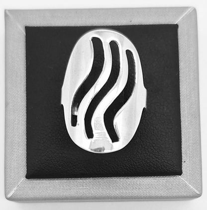 Anillo Plata Ley 925, vista frontal