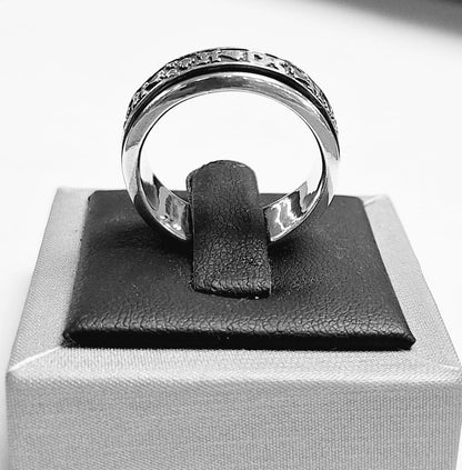 Anillo Anti Ansiedad en Plata Ley 925, vista frontal