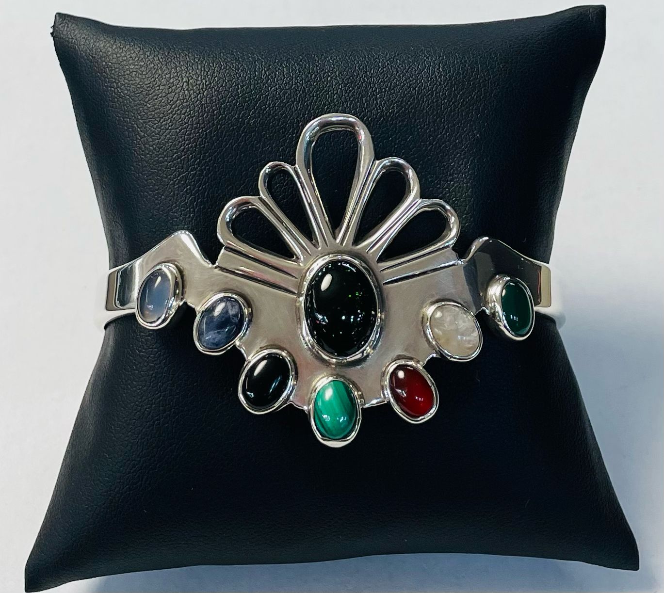Brazalete en Plata Ley 925, vista frontal