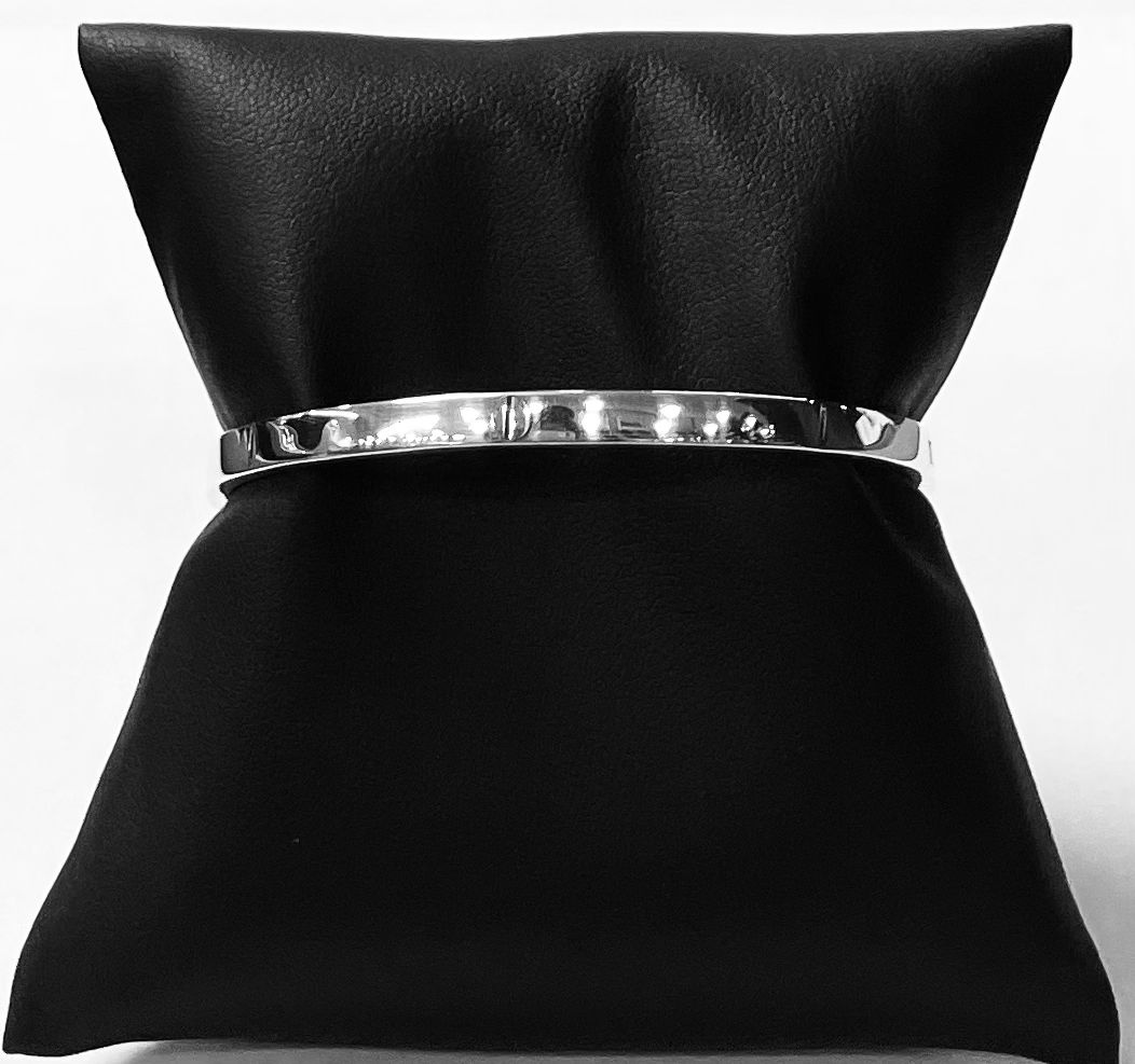 Brazalete en Plata Ley 925, vista frontal