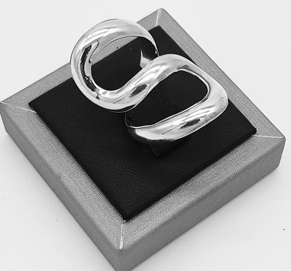 Anillo Plata Ley 925 ., vista frontal