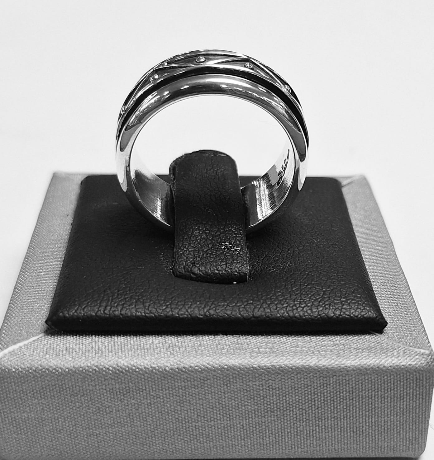 Anillo Anti Ansiedad en Plata 925, sello de autenticidad Plata Ley .925