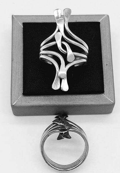 Anillo Plata Ley 925 ., vista frontal