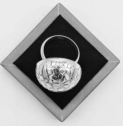 Anillo Plata Ley 925, vista frontal