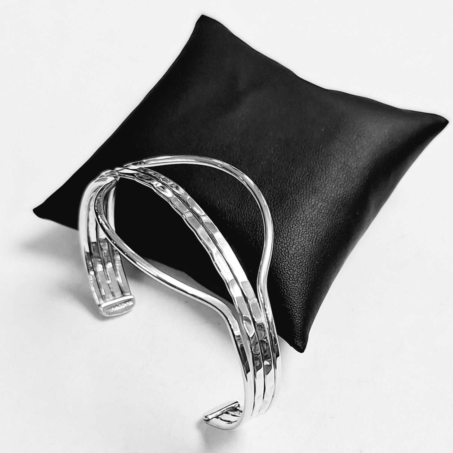 Brazalete en Plata Ley 925, vista frontal