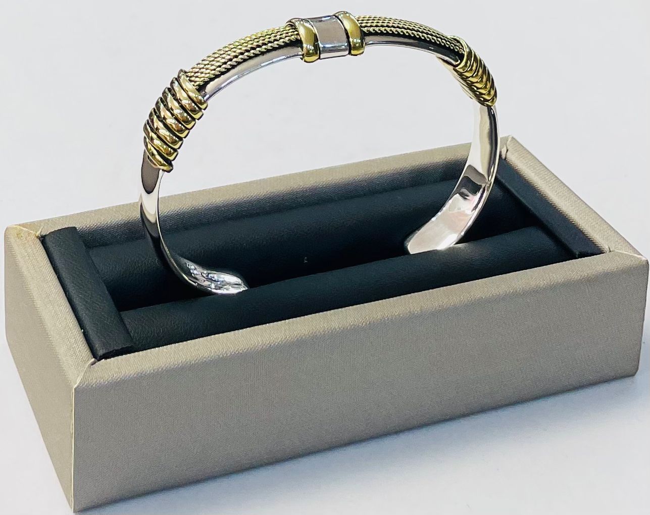 Brazalete en Plata Ley 925, vista frontal