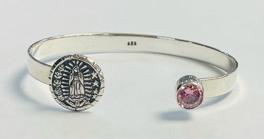 Sello de ley en el interior del brazalete en plata ley 925